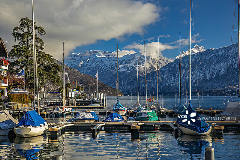 斯皮茨，伯尔尼州，瑞士图片素材