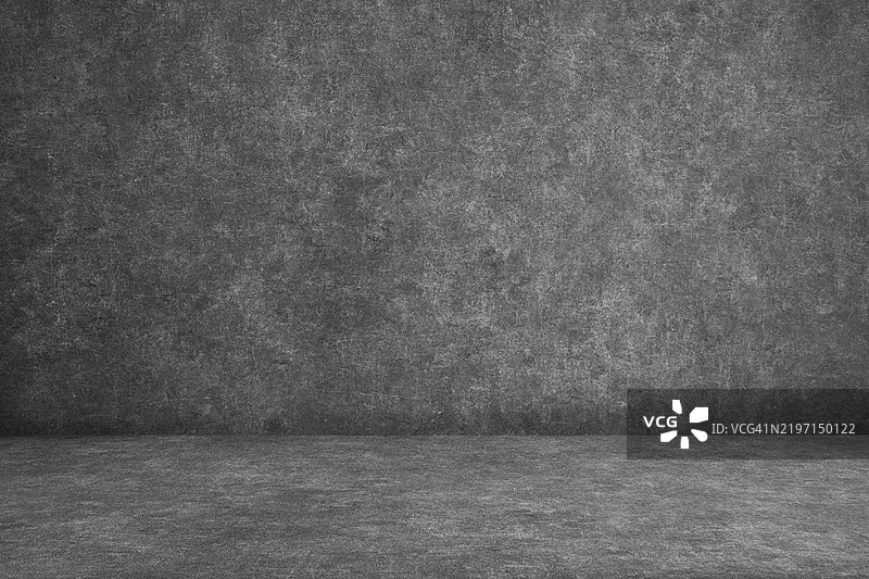 房间工作室中的混凝土墙壁和地板图片素材