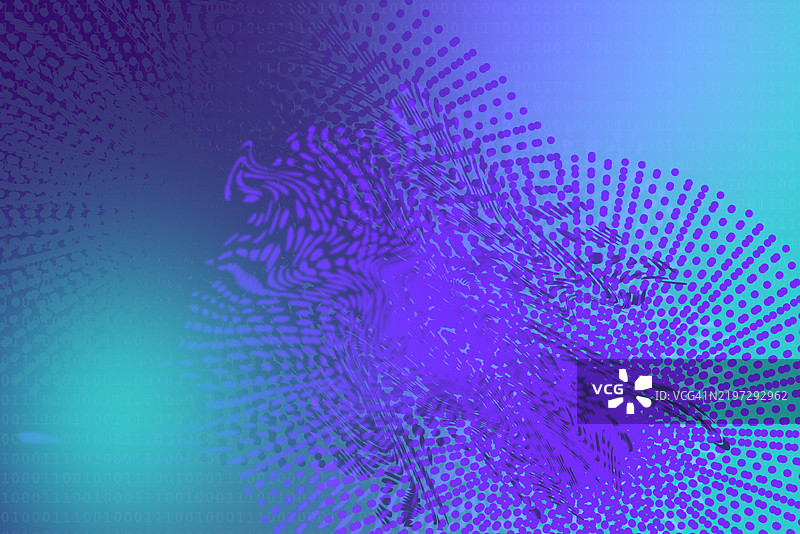 未来信息流中的数字数据流动图片素材