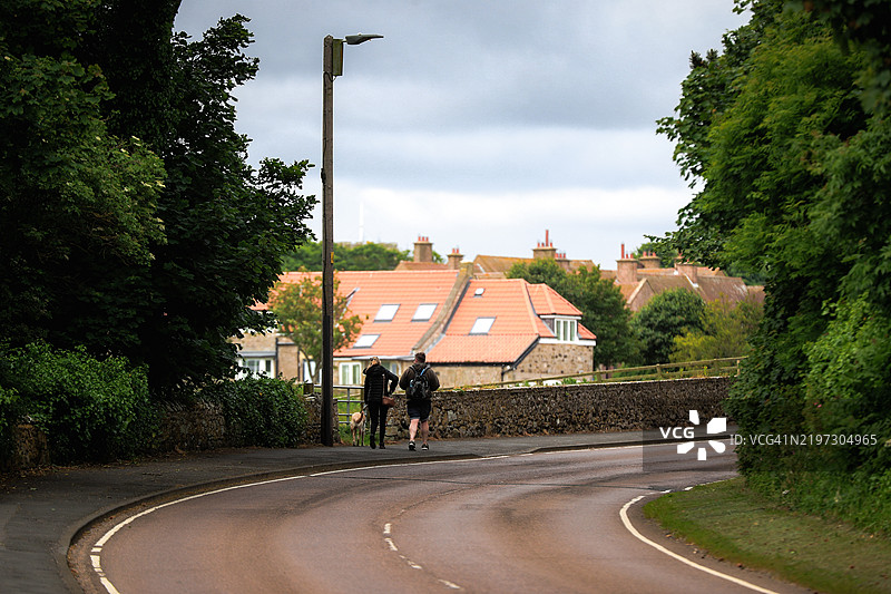 查尔斯三世国王英格兰海岸小径图片素材