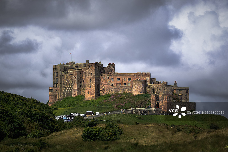 班堡城堡，英格兰图片素材
