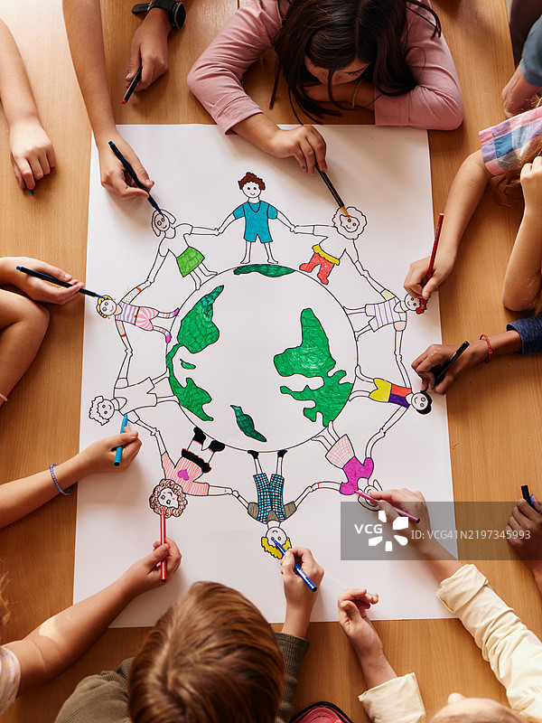 全世界人民的团结！图片素材