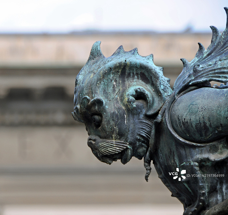 佛罗伦萨 - 海怪喷泉的细节图片素材