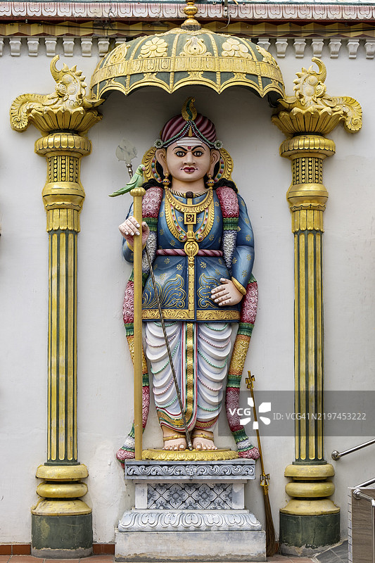 壁雕，斯里玛哈玛里亚曼寺，印度教寺庙，乔治城，槟城，马来西亚，东南亚，亚洲图片素材