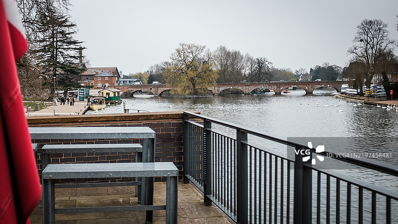 埃文河景观，斯特拉特福德-阿庇温图片素材