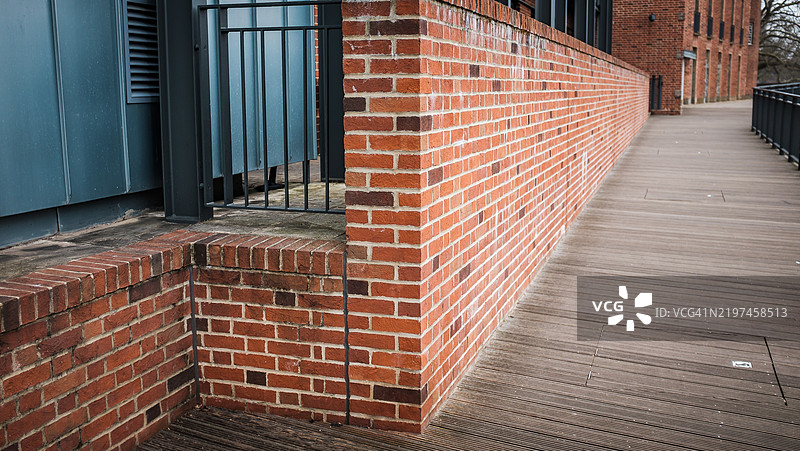 斯特拉特福德-阿庇顿的砖砌人行道图片素材