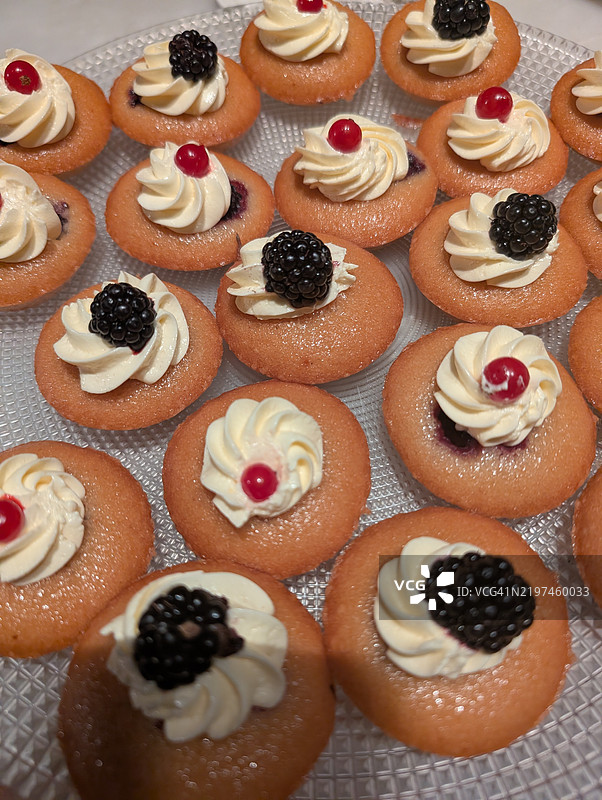 杯子蛋糕的特写镜头图片素材