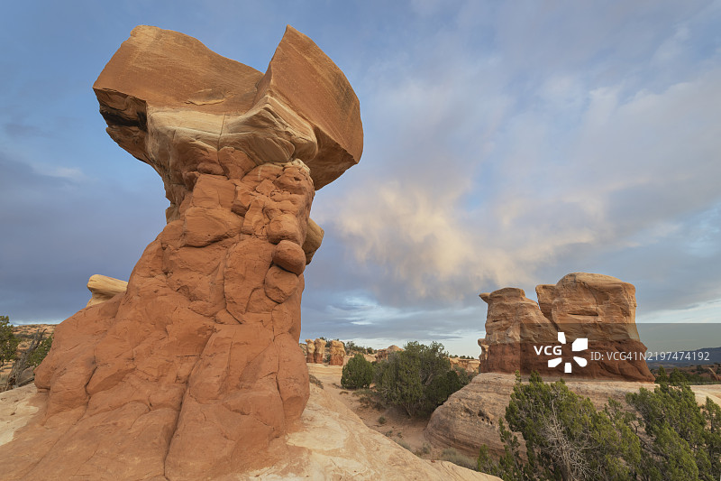 魔鬼花园大阶梯-埃斯卡兰特国家纪念碑图片素材