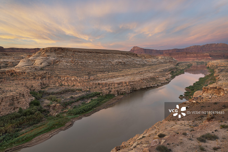 科罗拉多河，格伦峡谷国家休闲区图片素材