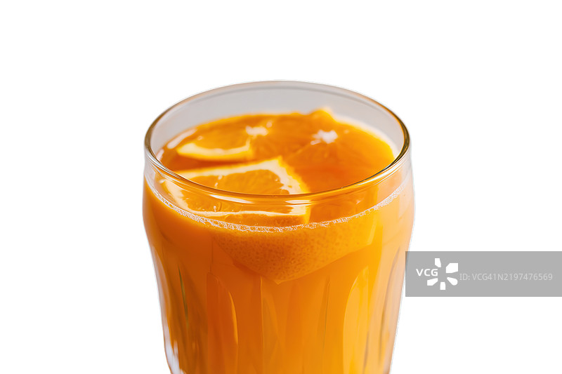 一杯新鲜的橙汁图片素材