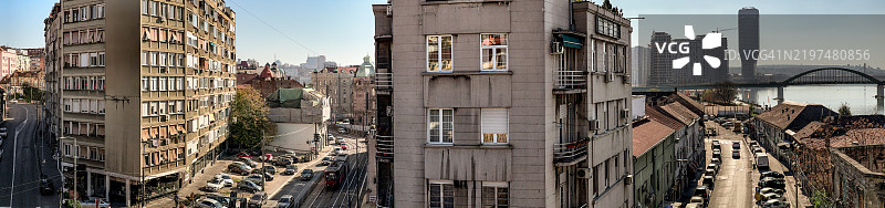 贝尔格莱德老住宅全景图图片素材