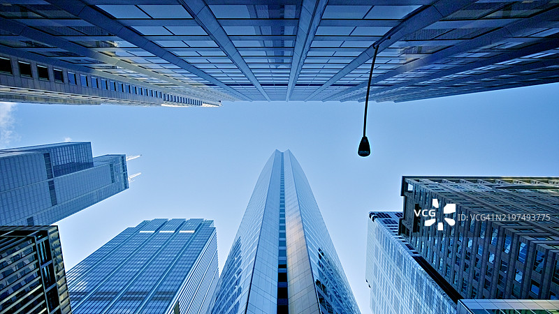 芝加哥金融区的现代摩天大楼图片素材