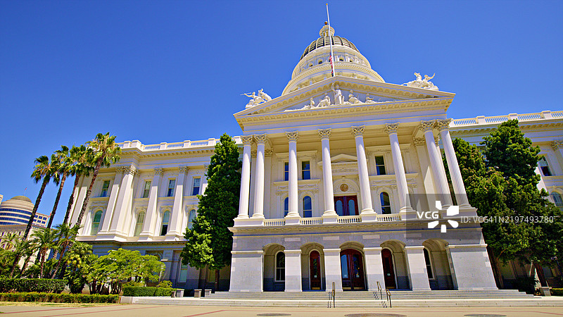 加利福尼亚州的首府。州议会大厦图片素材