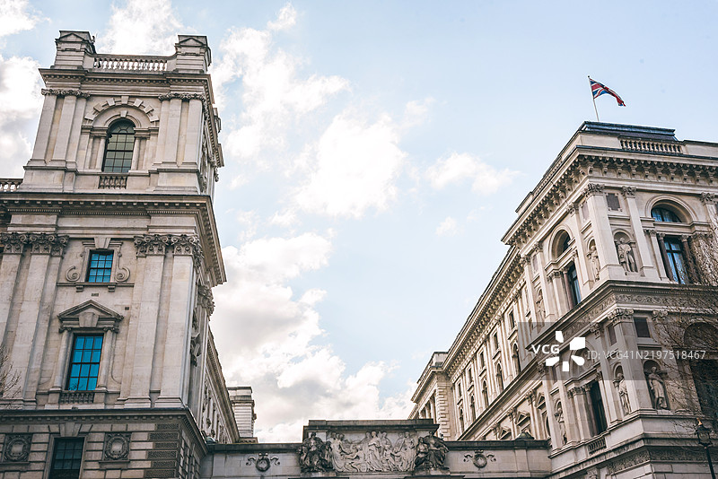 唐宁街建筑，伦敦图片素材