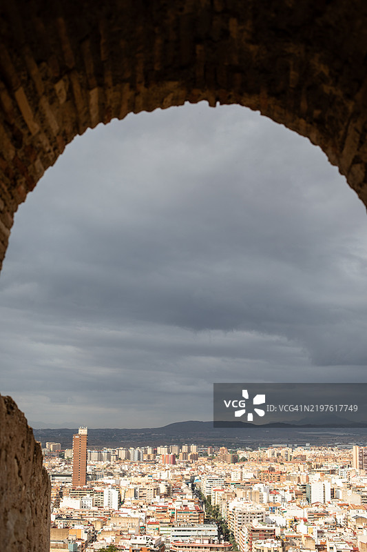 阿利坎特旅游，圣巴巴拉城堡观景点图片素材