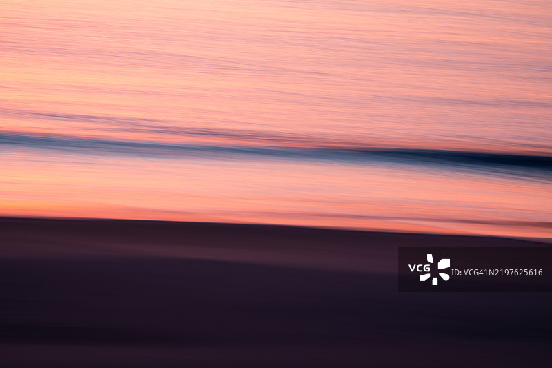 粉色海岸，潮汐环境艺术作品图片素材