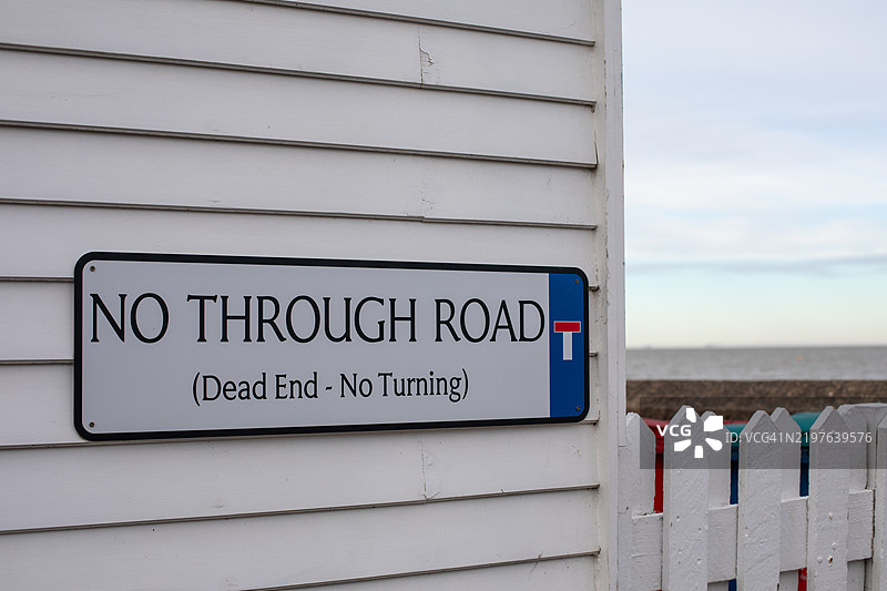 无通行道路标志，英格兰图片素材
