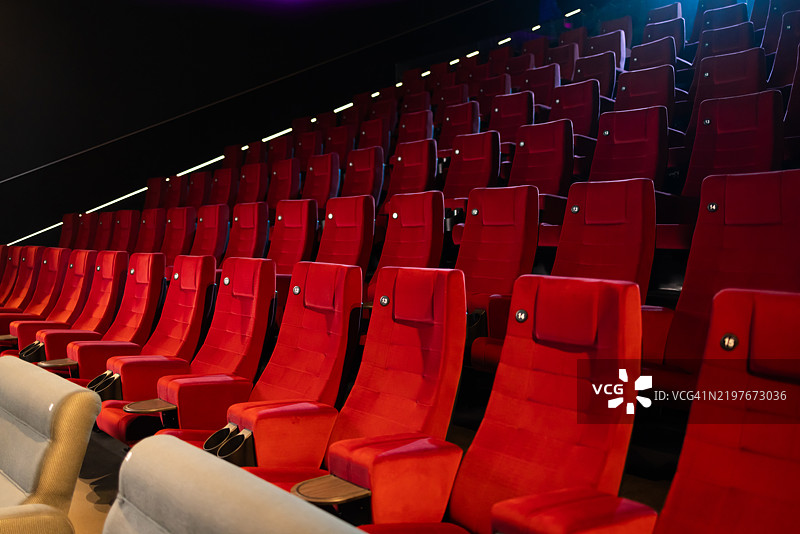 空荡荡的电影院镜头图片素材