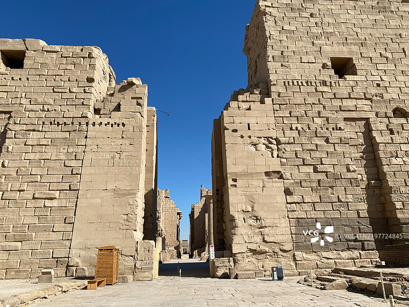 卡尔纳克神庙的入口图片素材