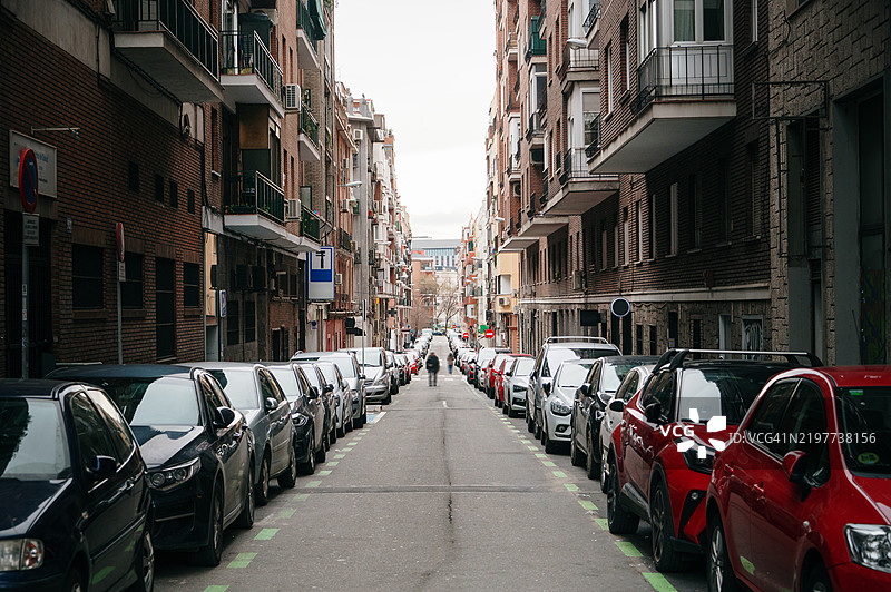 西班牙马德里的街道图片素材