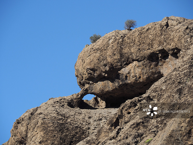 特赫达镇附近的火山景观，位于大加那利岛，加那利群岛，大西洋，西班牙图片素材