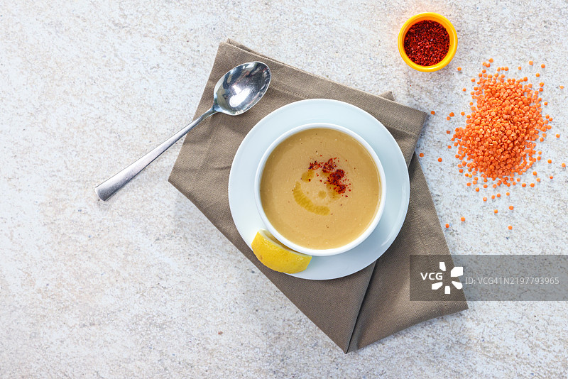 柠檬辣椒扁豆汤图片素材