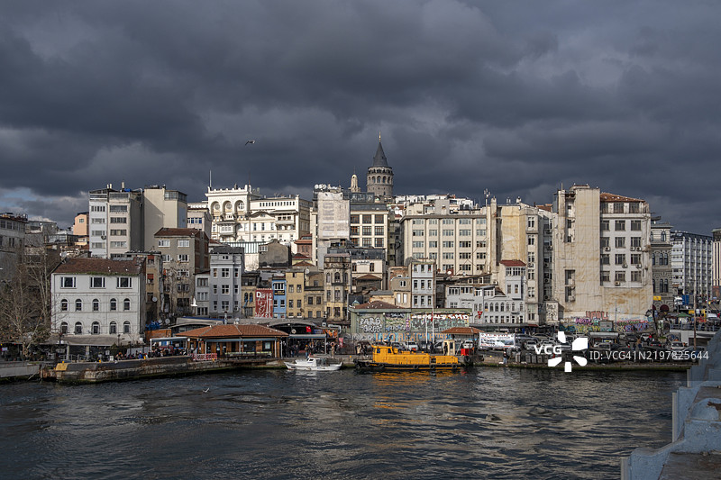 土耳其伊斯坦布尔的卡拉科伊海滨图片素材