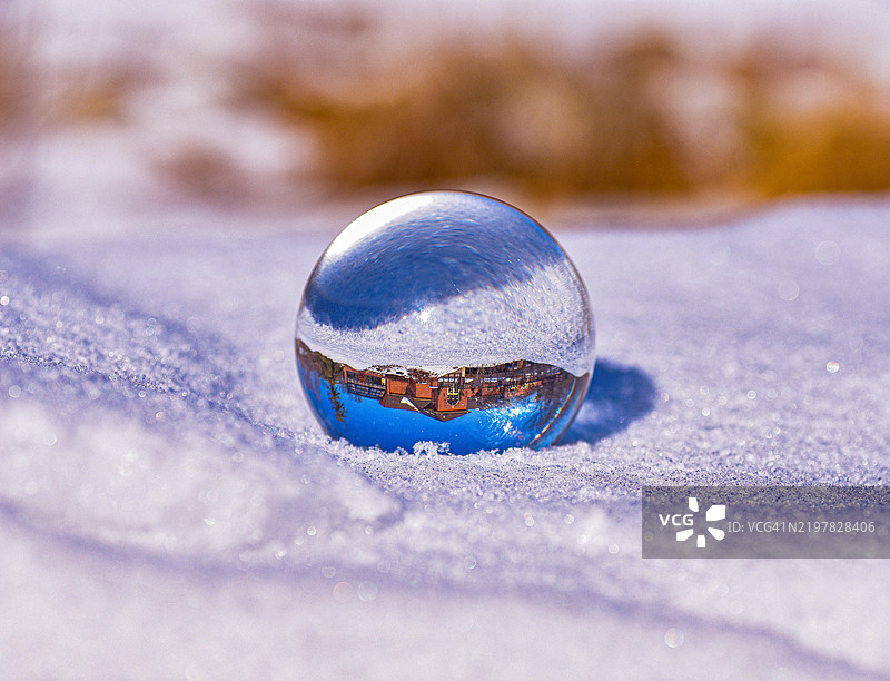 水晶球特写，曼斯菲尔德，俄亥俄州，美国图片素材