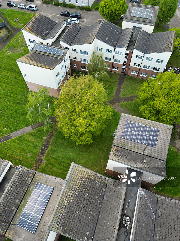 伦敦市中心温布利的高角度视图，英格兰大不列颠联合王国图片素材