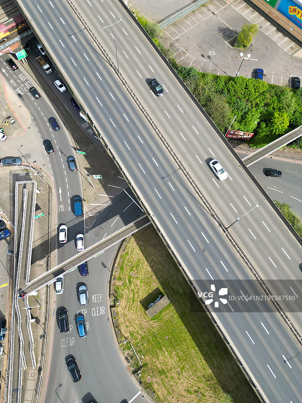 伦敦布伦特克罗斯西亨登的鸟瞰图，英格兰，联合王国图片素材