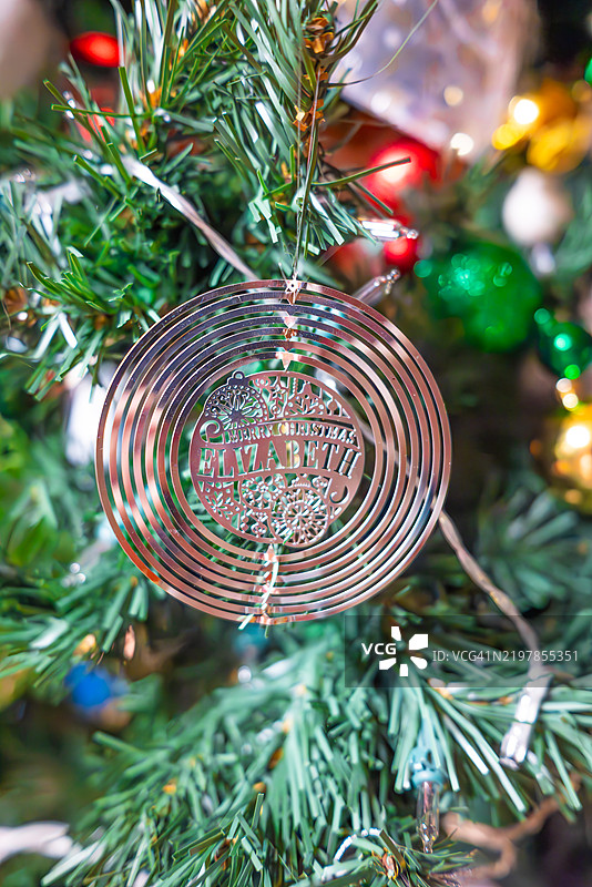 圣诞树特写图片素材