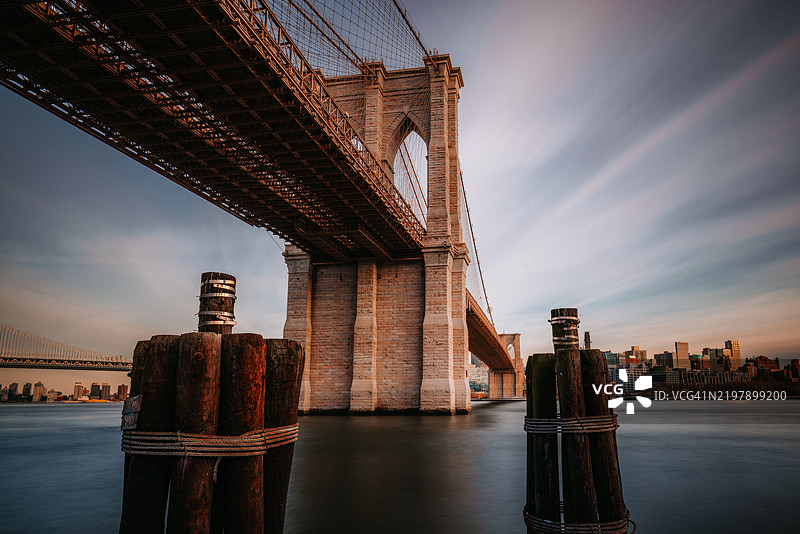 布鲁克林大桥图片素材