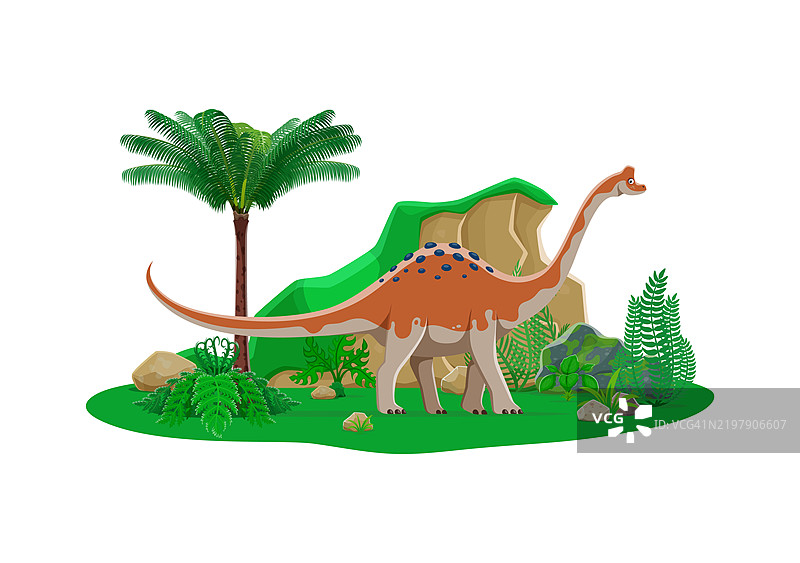 可爱的卡通佩洛罗龙恐龙角色图片素材