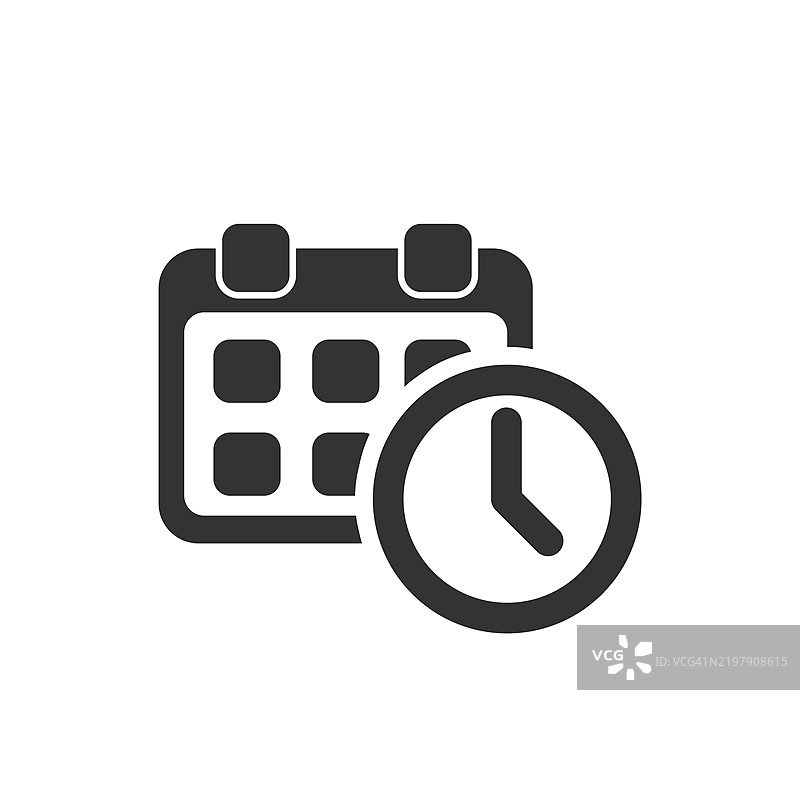日历截止日期图标。图片素材