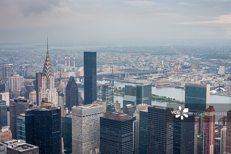 纽约夜景天际线图片素材