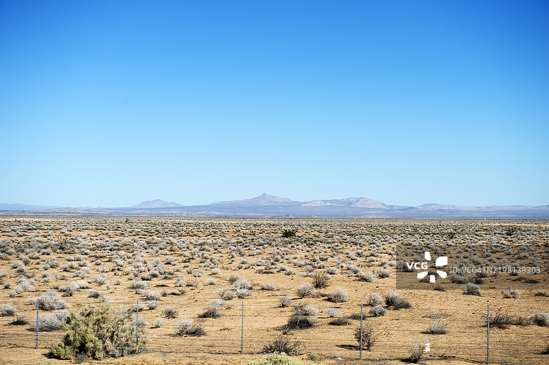 特哈查皮附近的沙漠景观图片素材