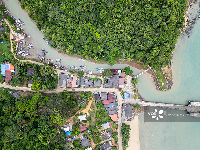 泰国考瑶岛的鸟瞰图图片素材