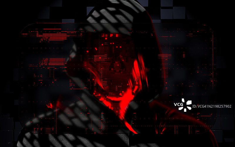 网络钓鱼网络安全指纹勒索软件电子邮件加密技术，数字信息保护安全图片素材