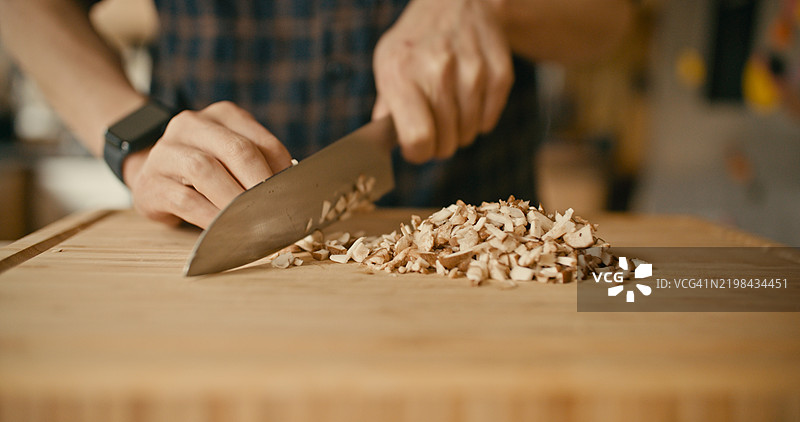 切割香菇图片素材