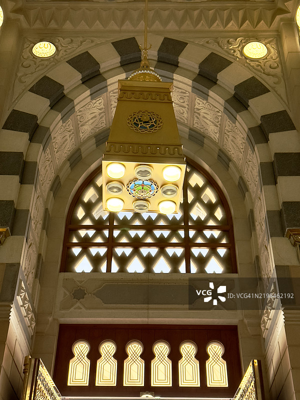 先知穆罕默德的圣殿和阿尔纳比清真寺，沙特阿拉伯麦地那，2024年10月21日图片素材