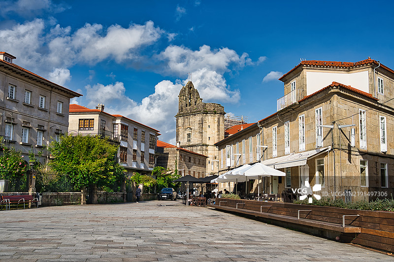 西班牙蓬特韦德拉的阿隆索·德·丰塞卡广场图片素材