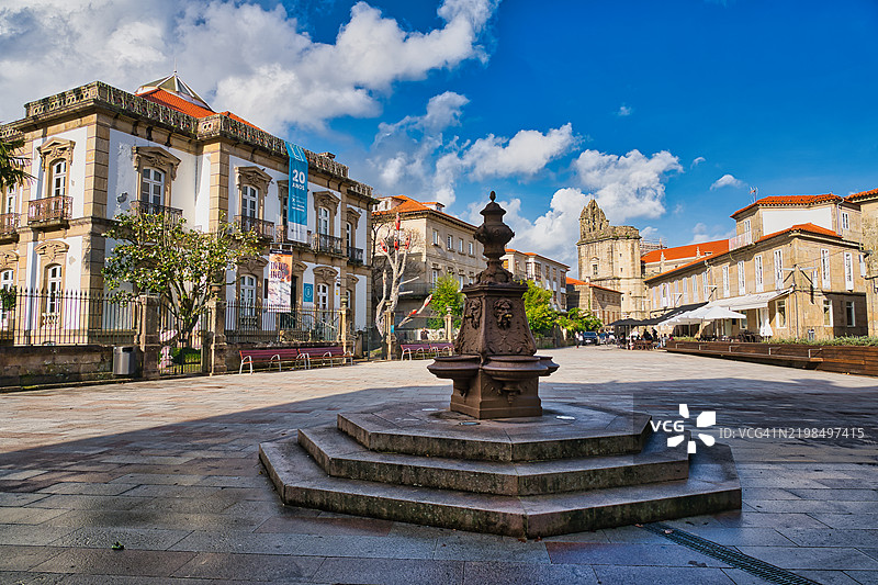 西班牙蓬特韦德拉的阿隆索·德·丰塞卡广场图片素材