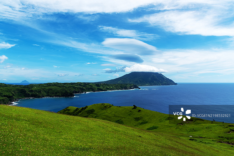 巴塔内斯岛的伊拉亚火山风景，马尔博罗乡村，拉库哈·阿·帕亚曼图片素材