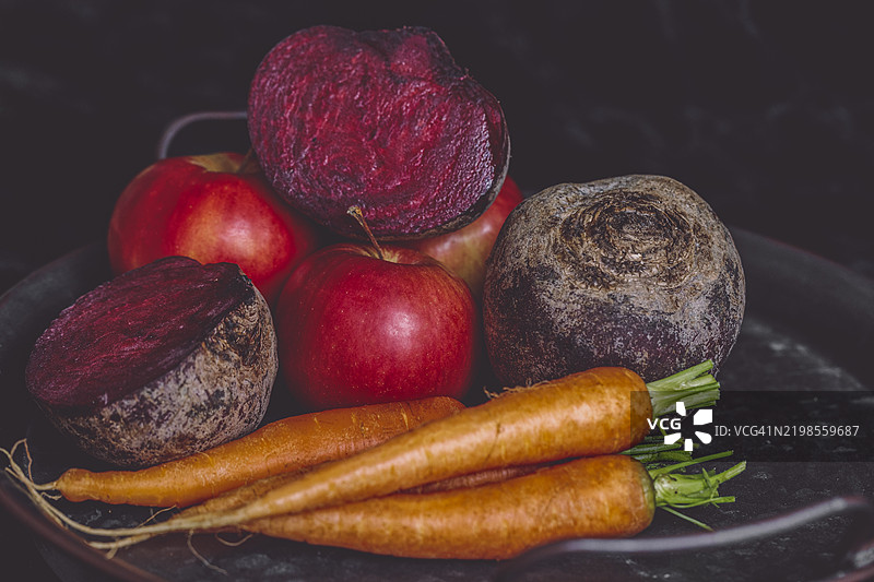 生鲜有机蔬菜和水果图片素材