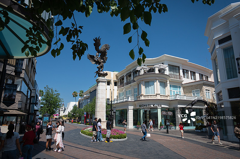 格罗夫 - 美国加利福尼亚州洛杉矶的超高端购物中心图片素材