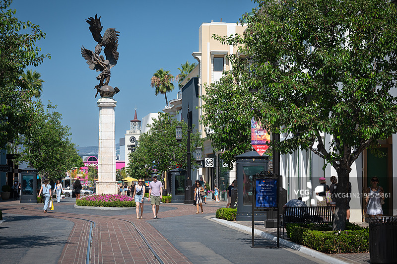 格罗夫 - 美国加利福尼亚州洛杉矶的超高端购物中心图片素材