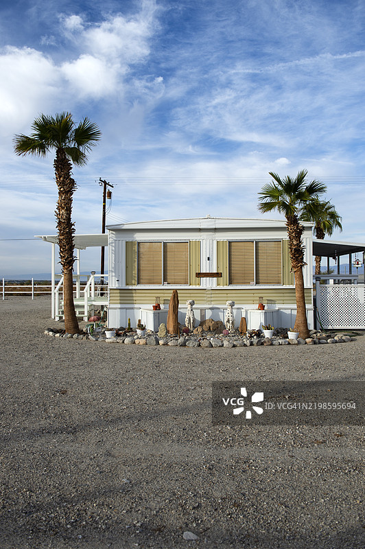 萨尔顿海滩的住宅建筑图片素材