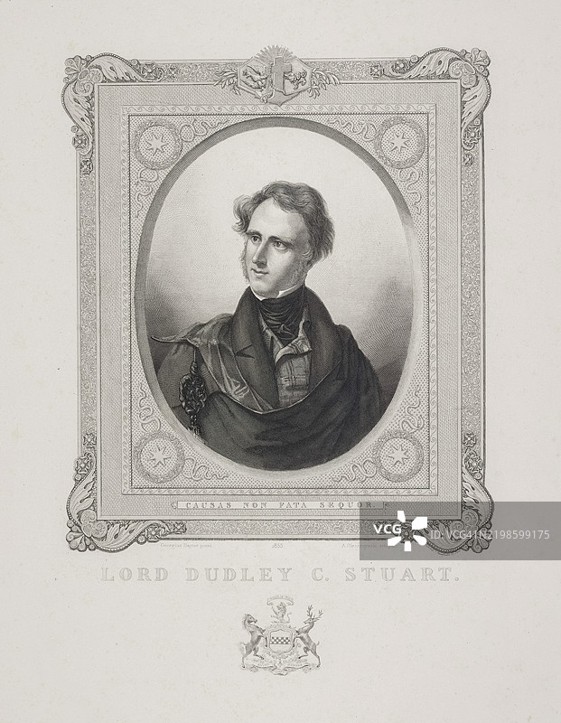 达德利·库茨·斯图尔特勋爵肖像图片素材