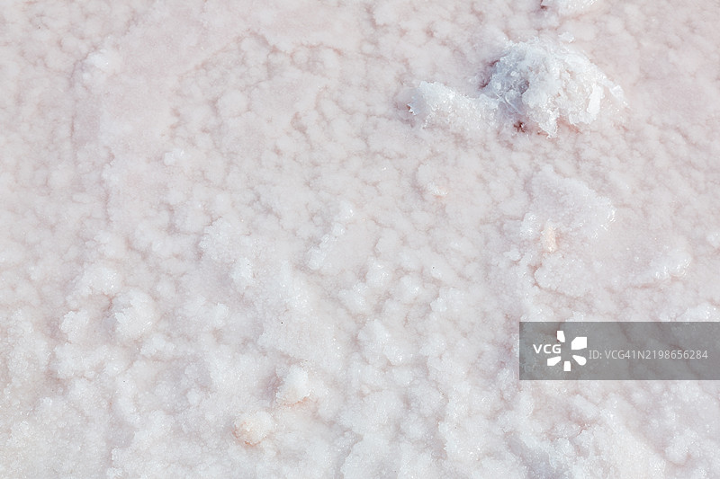 盐蒸发池中盐的特写镜头图片素材