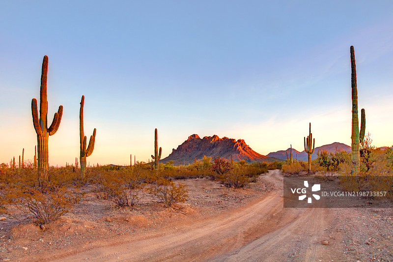 亚利桑那州的铁木国家纪念碑图片素材